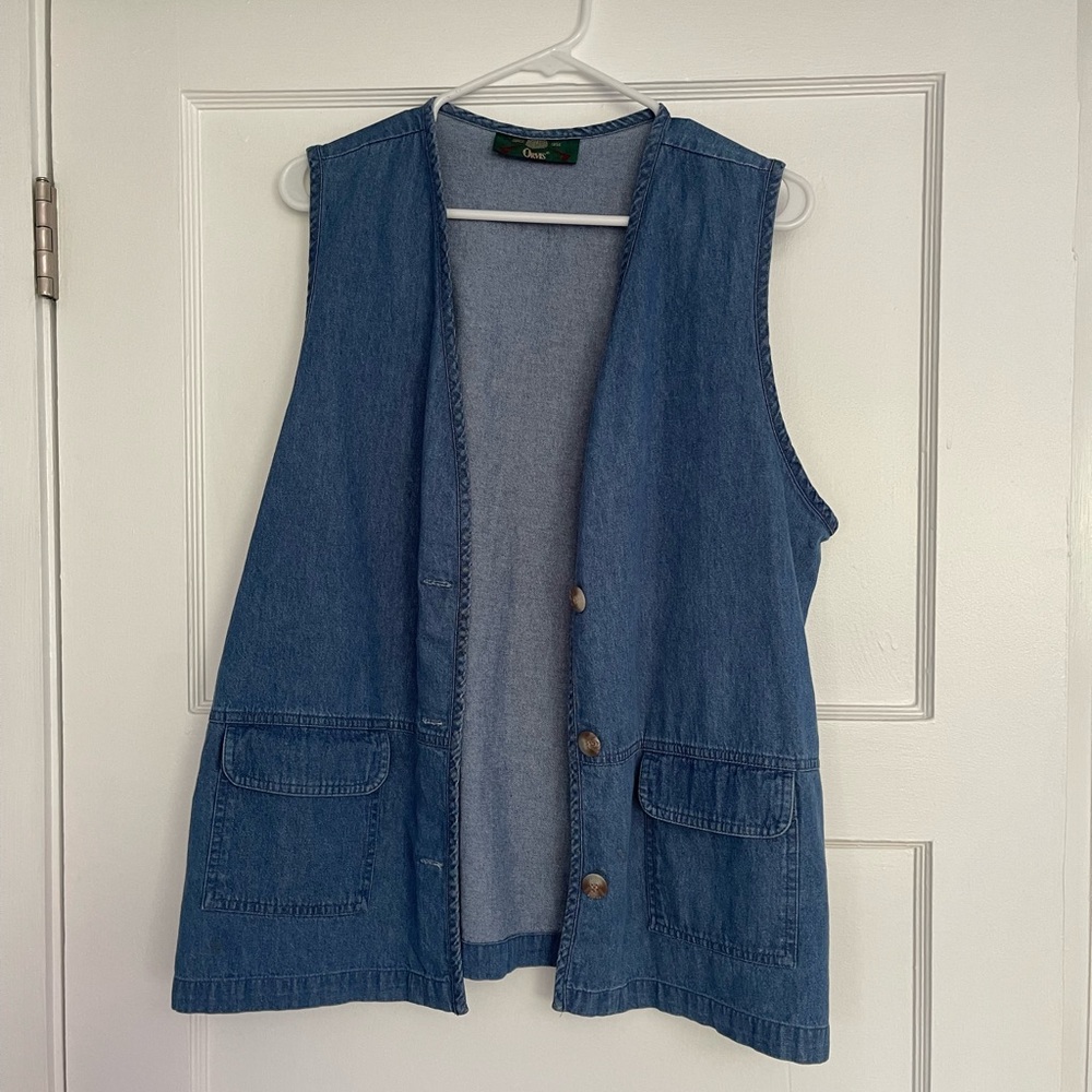 Vintage Orvis Blue Denim Vest